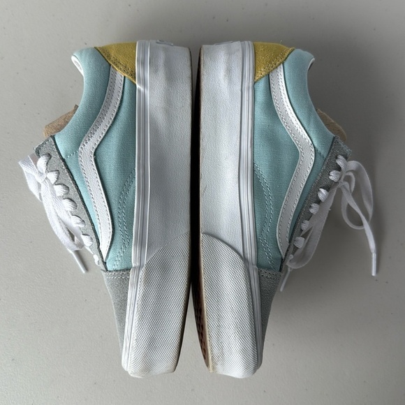 Vans Old Skool Pastel Colorblock Platform Shoes - Picture 10 of 16